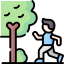 Joggers park landscaped walking track at JOP Palms Rohtak